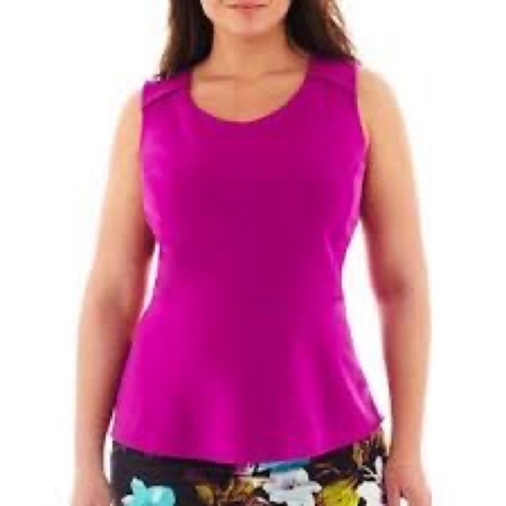 Jc Penny Worthington Plus Peplum Top